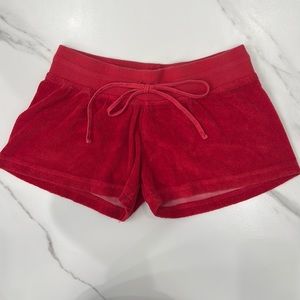 Hard Tail Forever Low Rise Junior Terry Short in Red